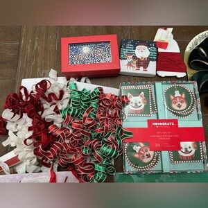 NEW LOT TJMaxx Christmas Gift Giving Lot Bags Tags Ribbon Great Variety Holidays
